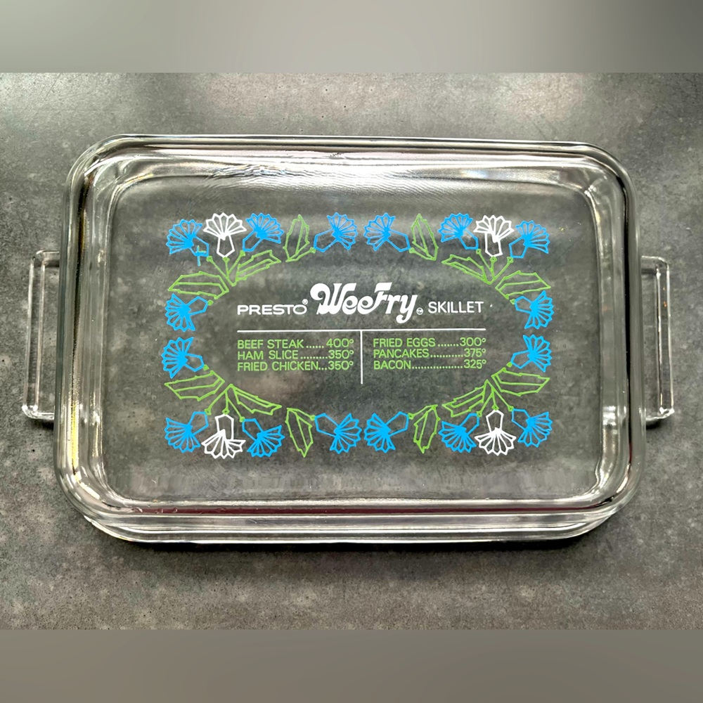 Vintage Presto Weefry Wee Fry Electric Skillet Glass Lid Only Top Replacement